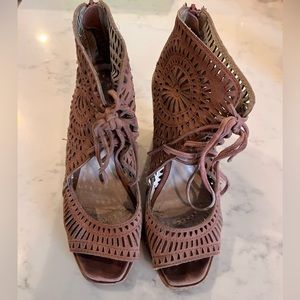 Jeffrey Campbell Pink Suede Heel